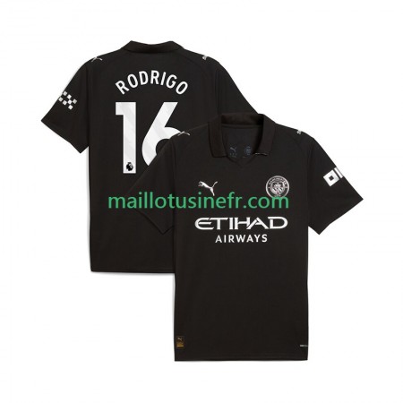 Maillot de Foot Manchester City Rodrigo Hernandez 16 Extérieur 2025-26 Maillot de Foot Manchester City Rodrigo Hernandez 16 Extérieur 2025-26